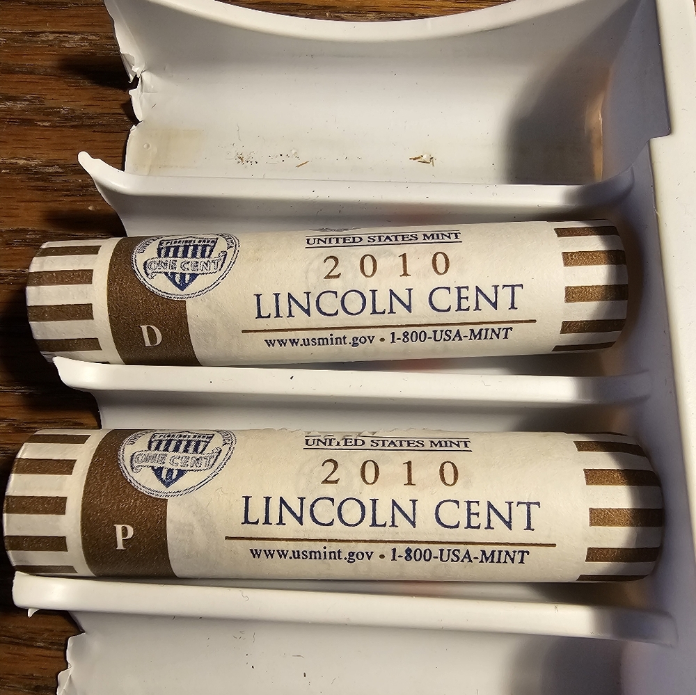 US Mint UNC 2010 Lincoln Cent P & D Rolls